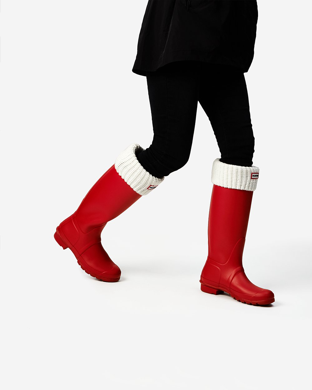 Hunter Original Tall Rain Boots - Shop Online Womens Red - XYEUIS145